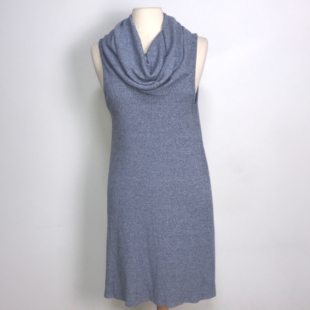 LAST CALL PPLA brand cowl neck sweater tank dress Large fall layering basic NFR